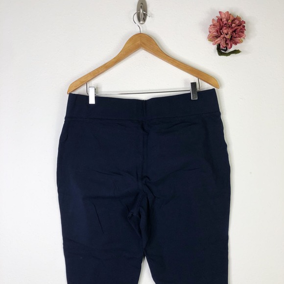 DENIM & CO Active Duo Stretch Leggings Navy - Picture 5 of 6